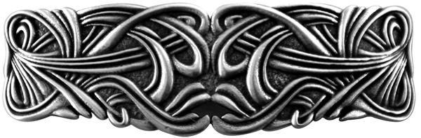 Oberon: Art Nouveau Swirl Barrette 80mm