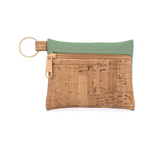 Natalie Therese: Be Organized Key Chain Cork & Faux Leather Pouch-various colors
