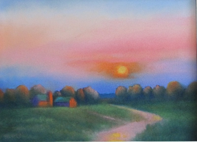 Gordon Kellenberger: Sun Down Pastel Painting