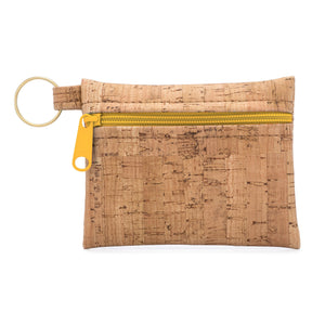 Natalie Therese: Be Organized Key Chain Cork Pouch-various zipper colors